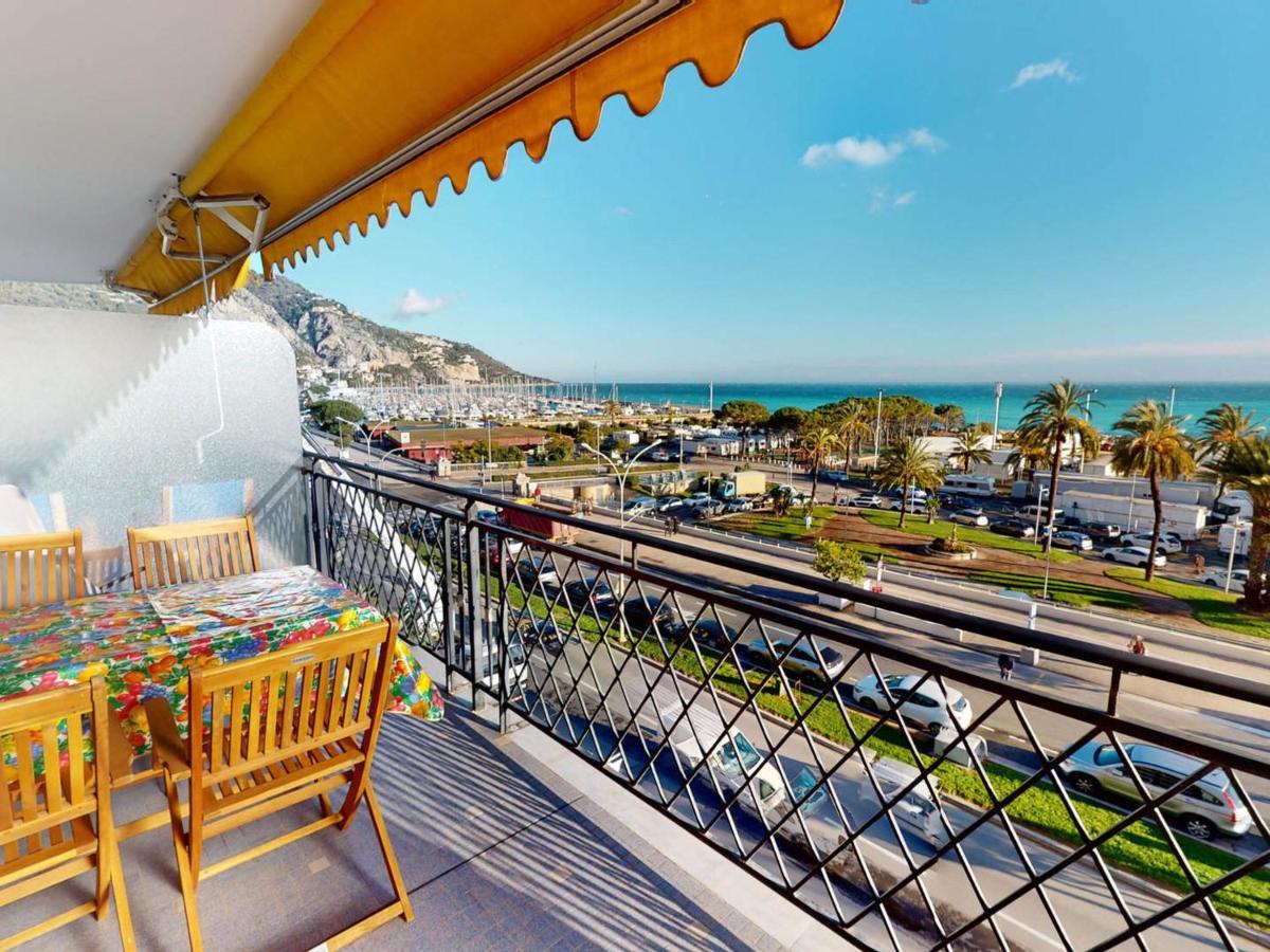 Studio Climatise Avec Terrasse Face Mer A Menton - Fr-1-196-208 Eksteriør bilde